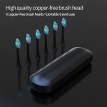 Tilpasset USB oppladbar sonisk tannbørste med Smart Timer hurtiglading med holder